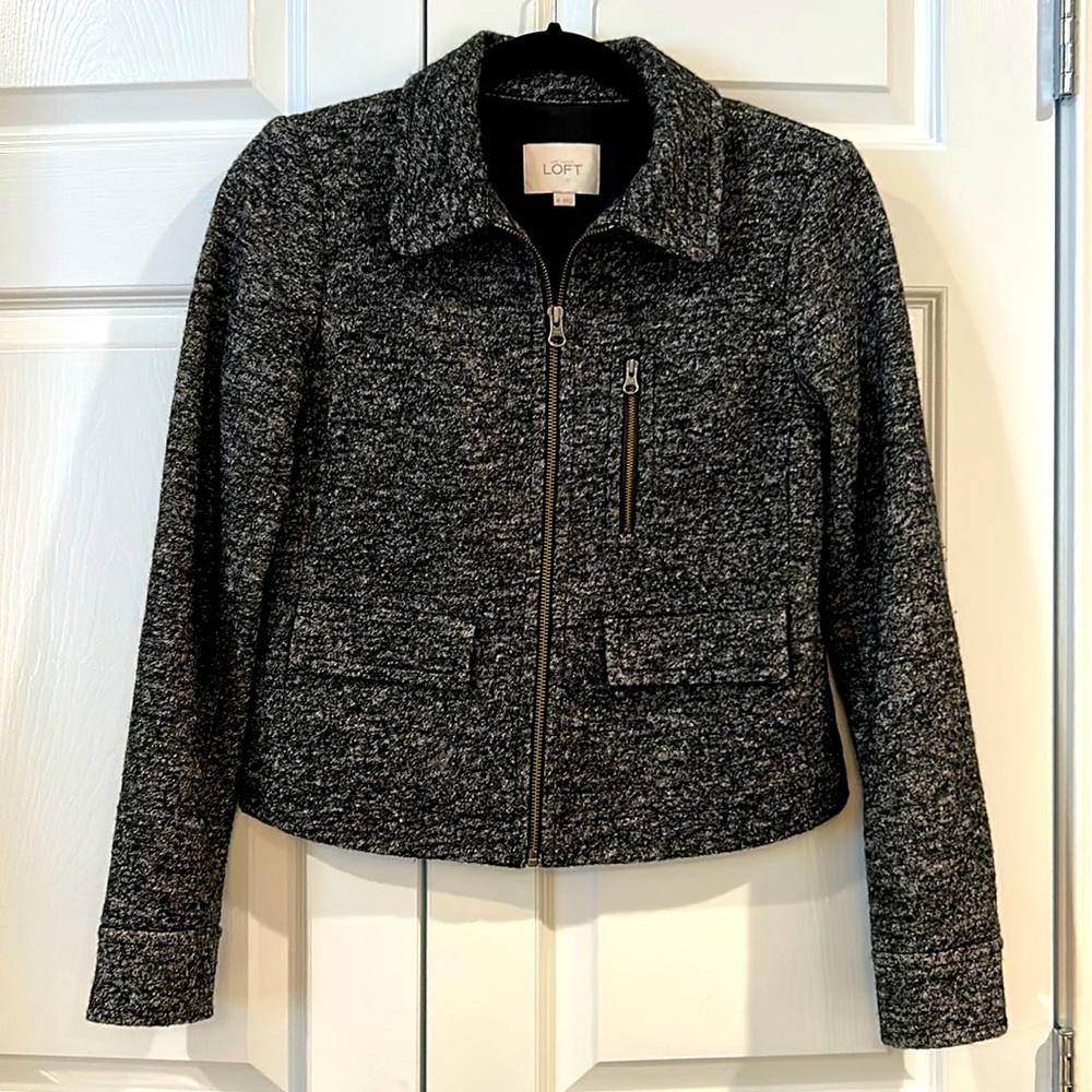 Wool cropped jacket